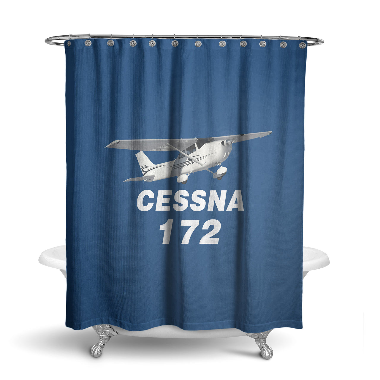 The Cessna 172 Designed Shower Curtains
