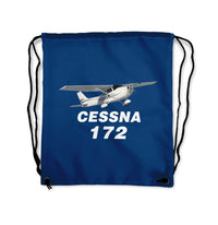 Thumbnail for The Cessna 172 Designed Drawstring Bags