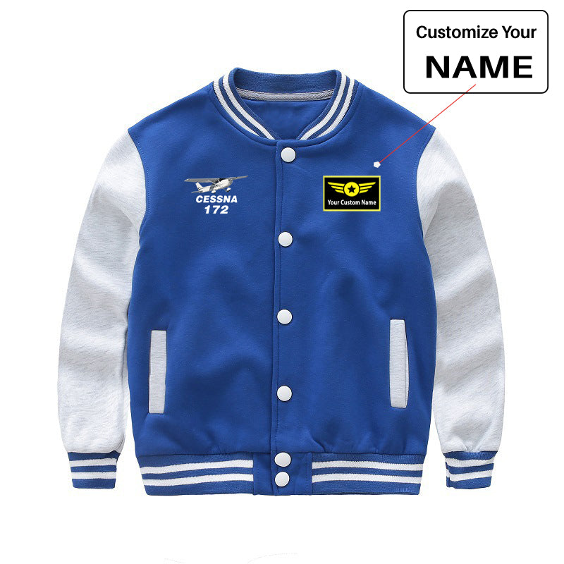 The Cessna 172 Designed "CHILDREN" Baseball Jackets