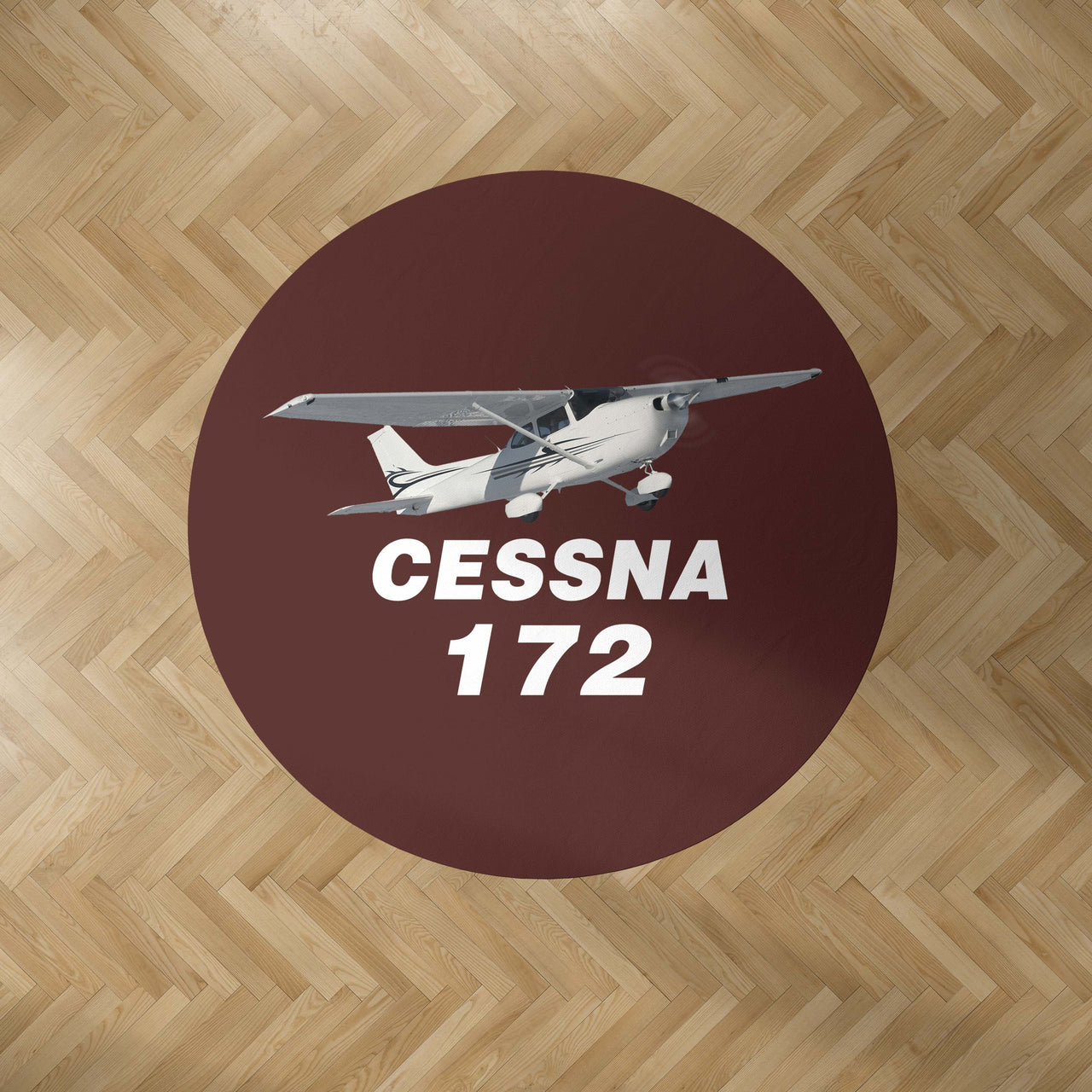 The Cessna 172 Designed Carpet & Floor Mats (Round)