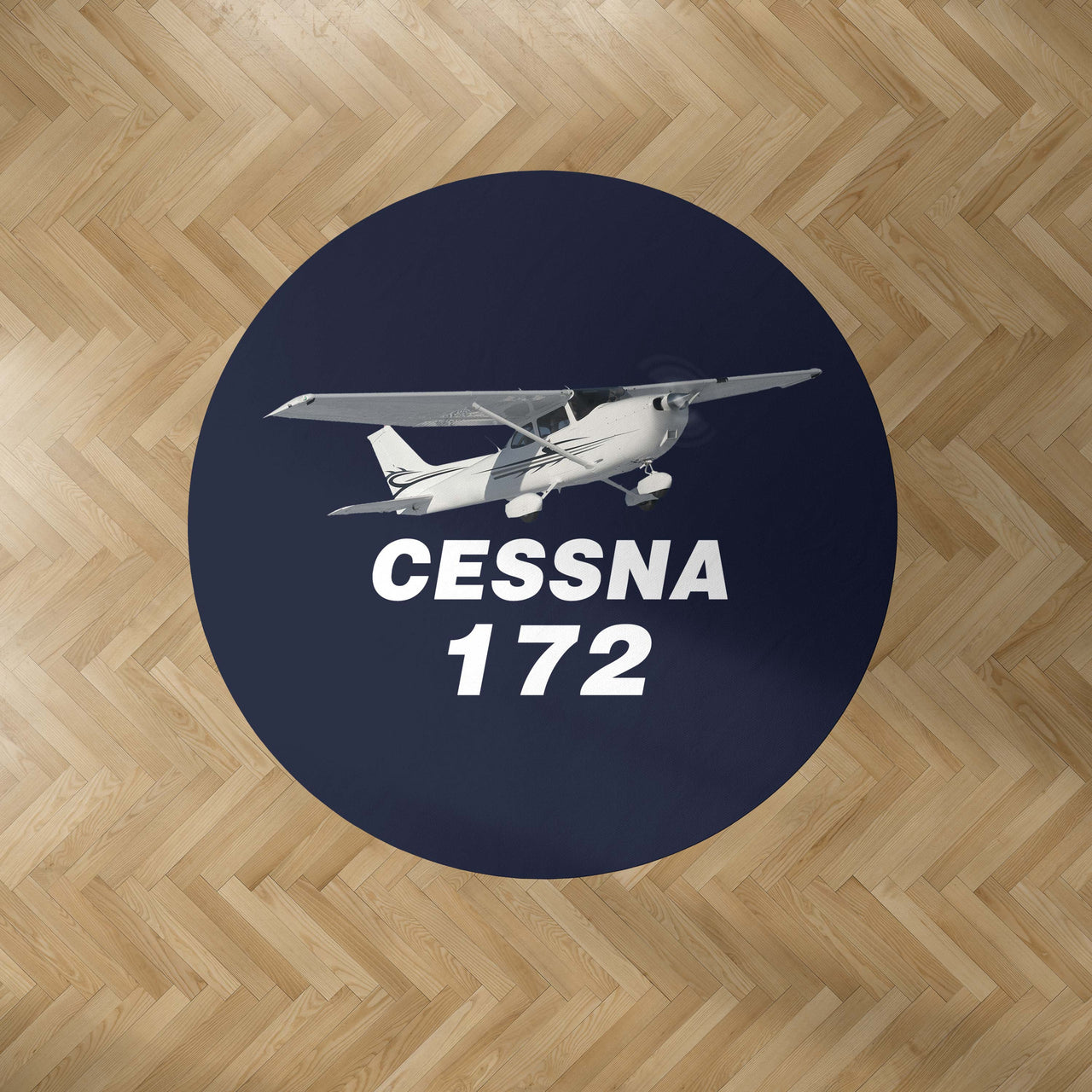The Cessna 172 Designed Carpet & Floor Mats (Round)