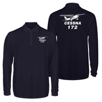 Thumbnail for The Cessna 172 Designed Long Sleeve Polo T-Shirts (Double-Side)