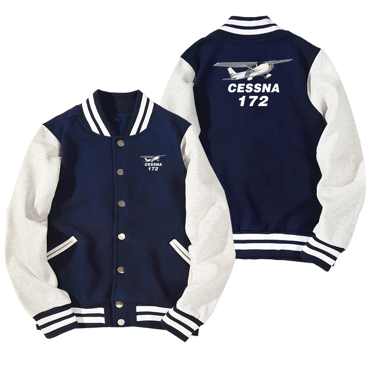 The Cessna 172 Designed Baseball Style Jackets