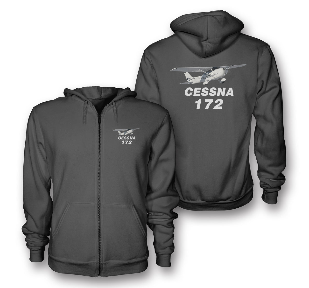 The Cessna 172 Designed Zipped Hoodies