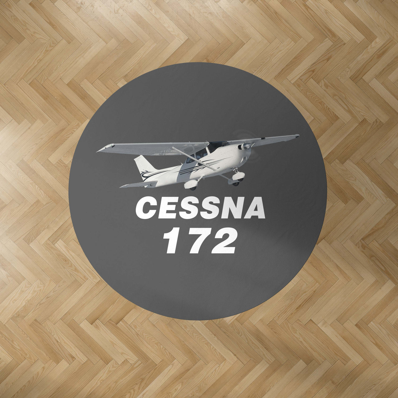 The Cessna 172 Designed Carpet & Floor Mats (Round)