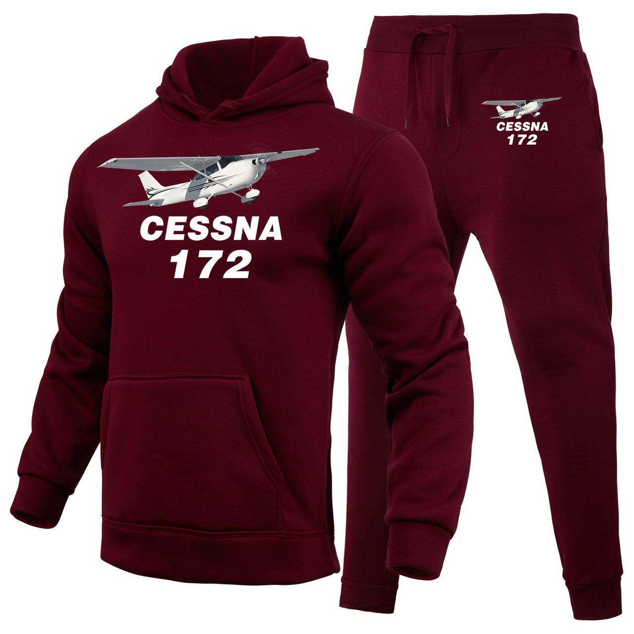 The Cessna 172 Designed Hoodies & Sweatpants Set