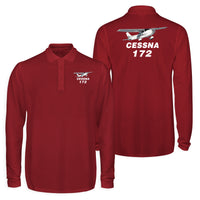Thumbnail for The Cessna 172 Designed Long Sleeve Polo T-Shirts (Double-Side)