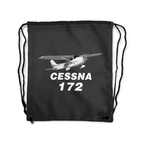 Thumbnail for The Cessna 172 Designed Drawstring Bags