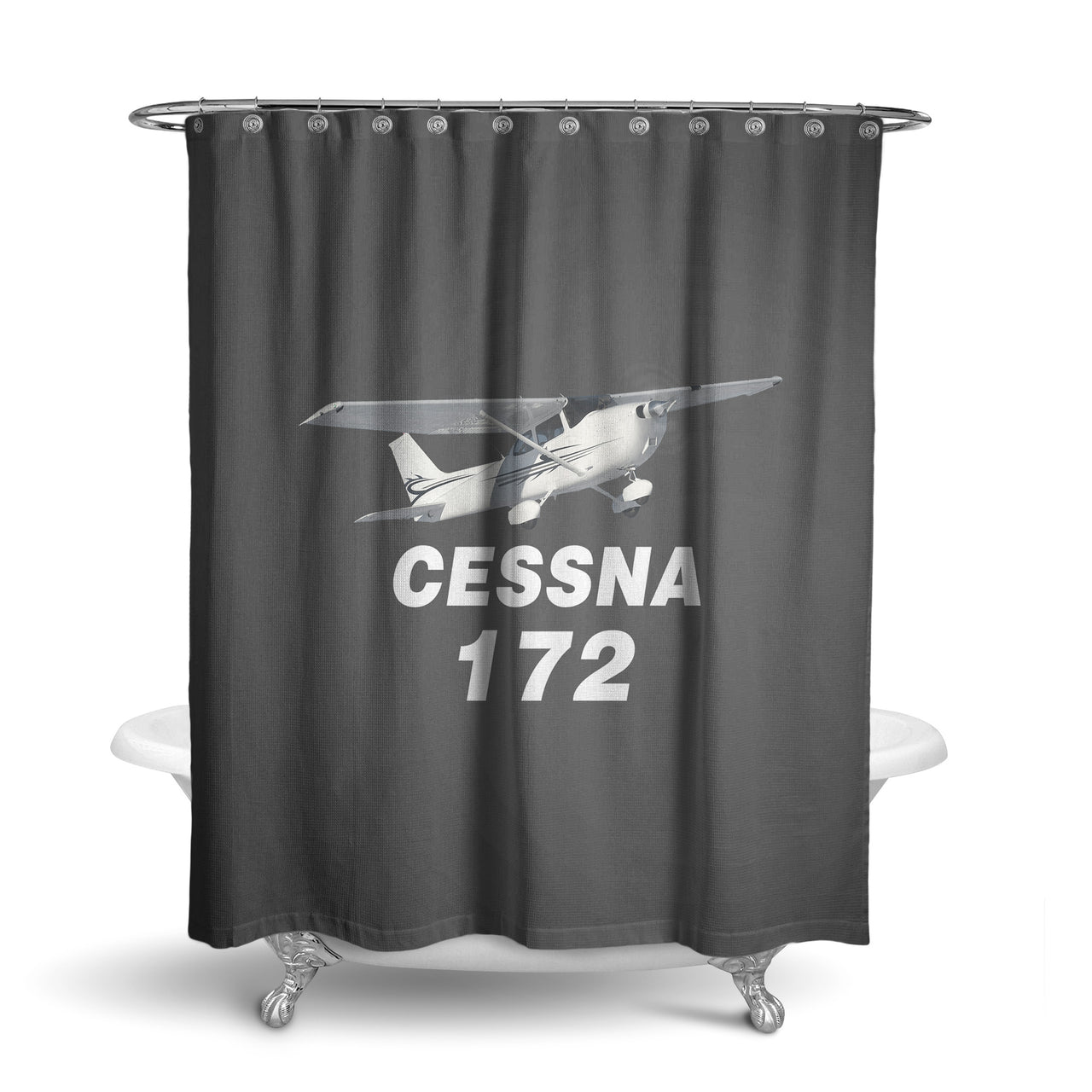 The Cessna 172 Designed Shower Curtains