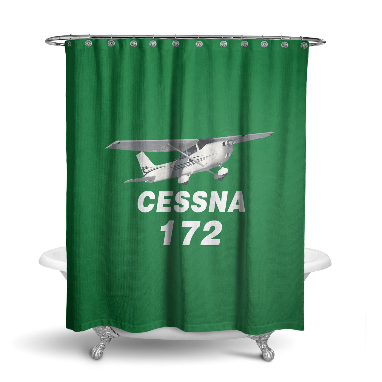 The Cessna 172 Designed Shower Curtains