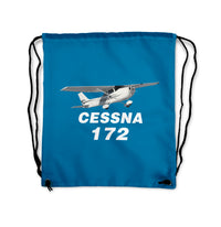 Thumbnail for The Cessna 172 Designed Drawstring Bags