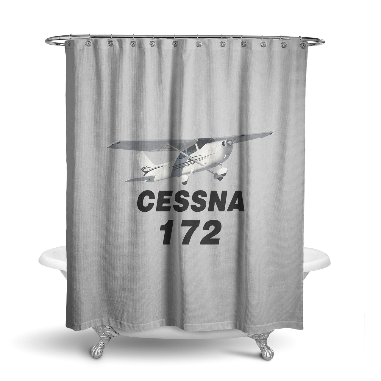 The Cessna 172 Designed Shower Curtains