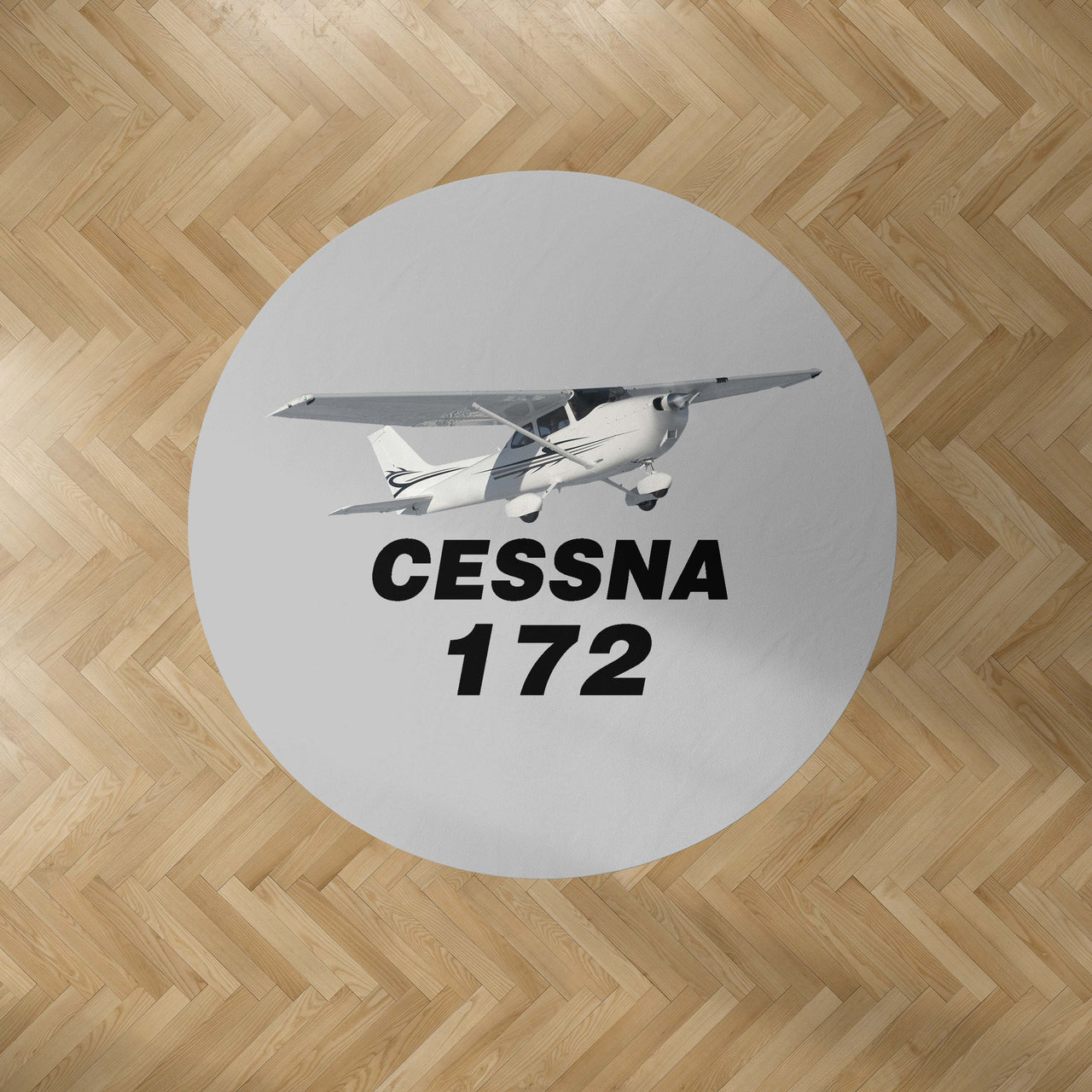The Cessna 172 Designed Carpet & Floor Mats (Round)