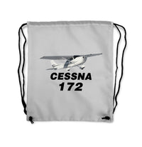 Thumbnail for The Cessna 172 Designed Drawstring Bags