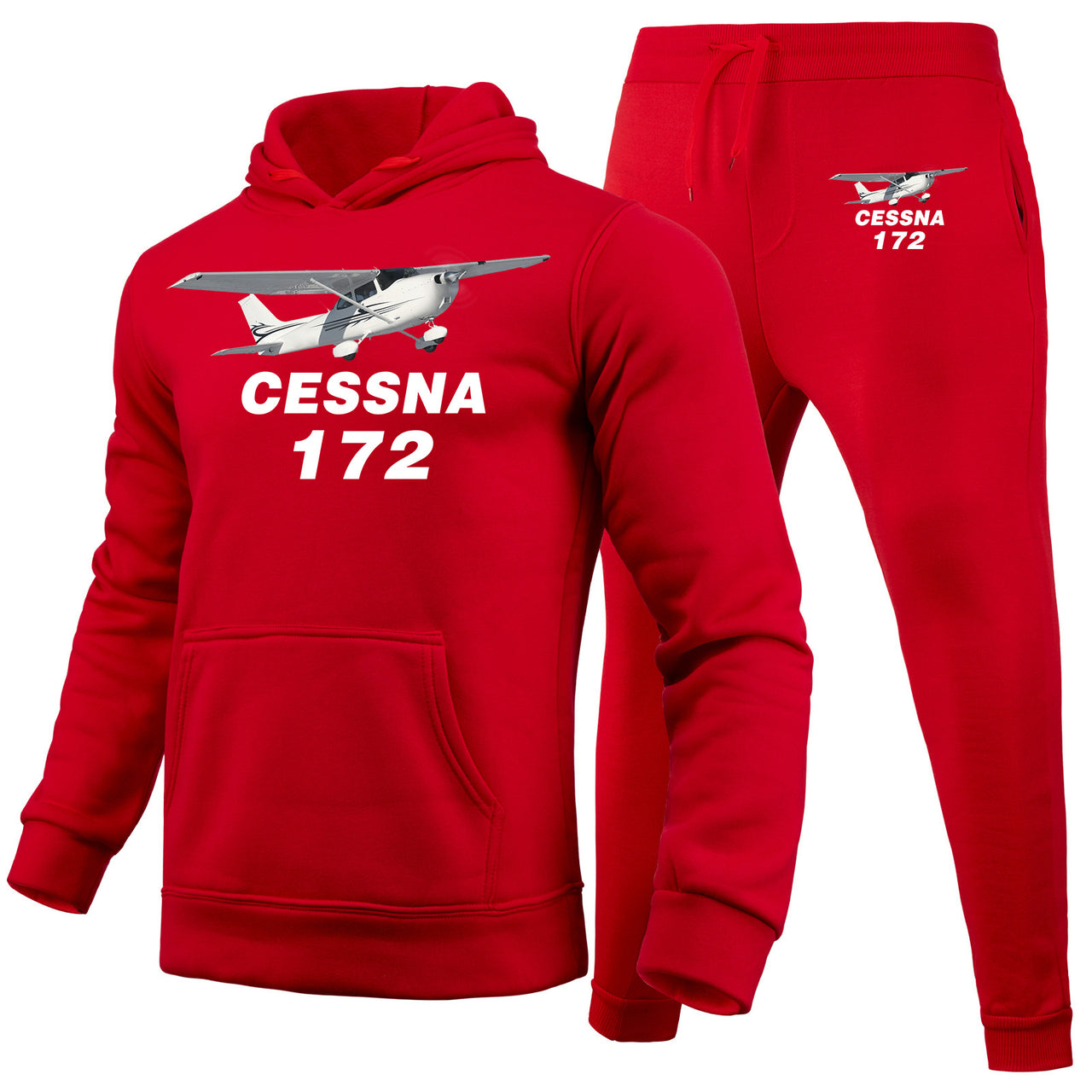The Cessna 172 Designed Hoodies & Sweatpants Set