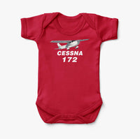 Thumbnail for The Cessna 172 Designed Baby Bodysuits