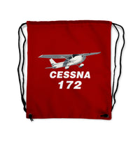 Thumbnail for The Cessna 172 Designed Drawstring Bags