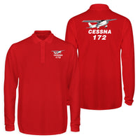 Thumbnail for The Cessna 172 Designed Long Sleeve Polo T-Shirts (Double-Side)
