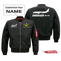 Thumbnail for The Embraer ERJ-175 Designed Pilot Jackets (Customizable)