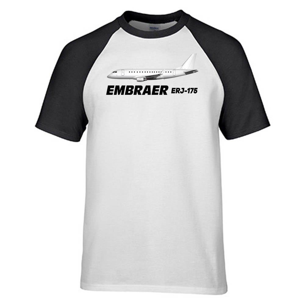 The Embraer ERJ-175 Designed Raglan T-Shirts