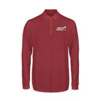 Thumbnail for The Embraer ERJ-175 Designed Long Sleeve Polo T-Shirts