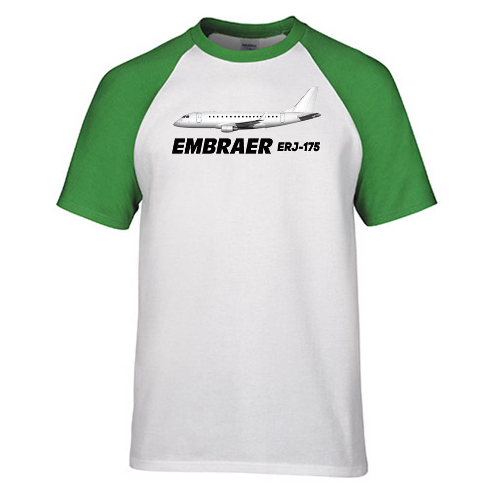 The Embraer ERJ-175 Designed Raglan T-Shirts