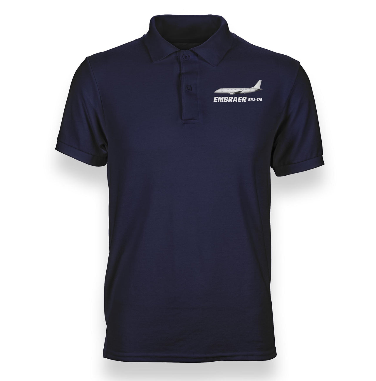 The Embraer ERJ-175 Designed Polo T-Shirts