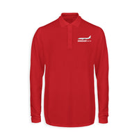 Thumbnail for The Embraer ERJ-175 Designed Long Sleeve Polo T-Shirts