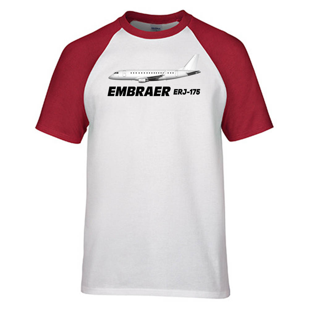 The Embraer ERJ-175 Designed Raglan T-Shirts