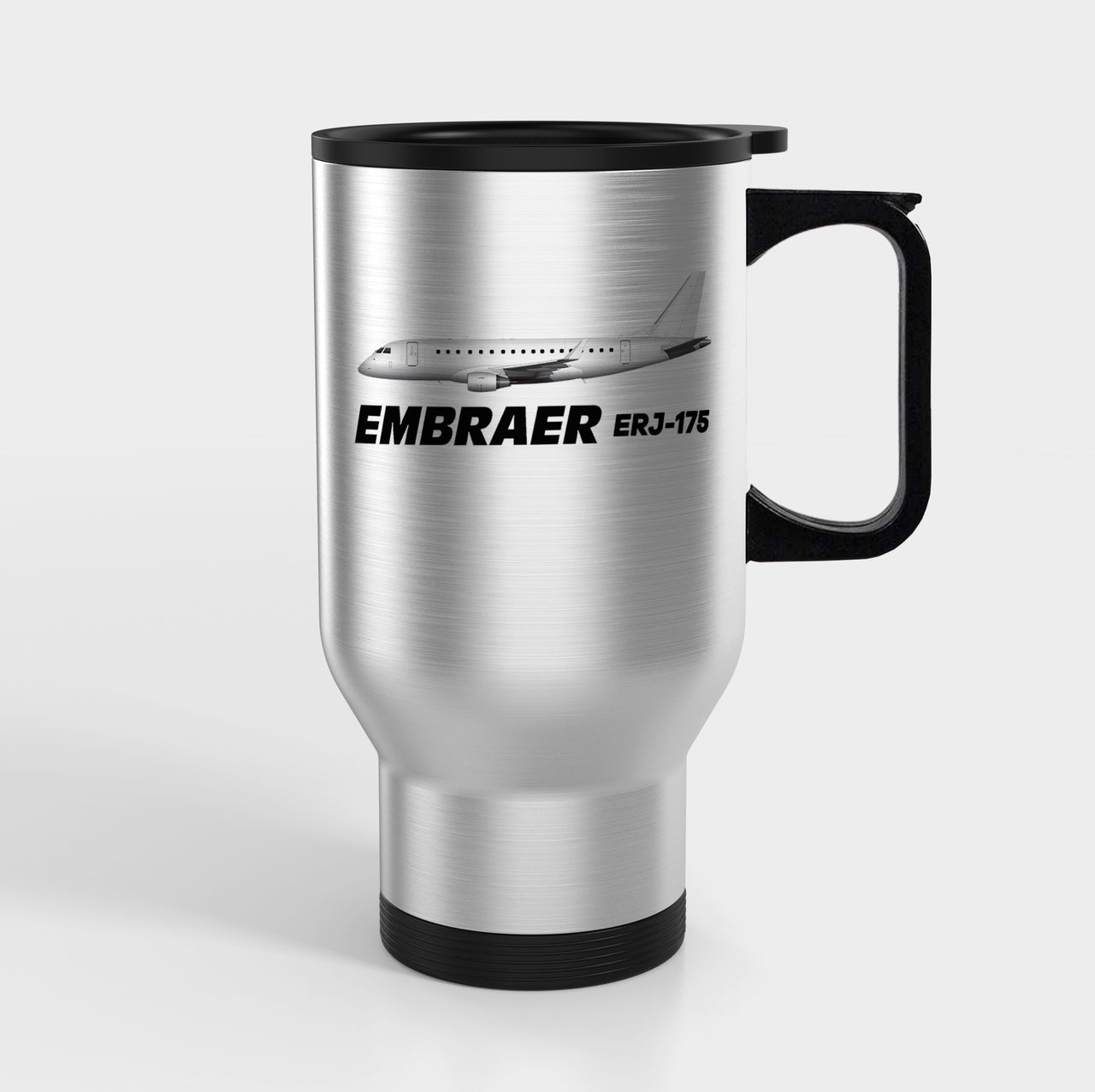 The Embraer ERJ-175 Designed Travel Mugs (With Holder)