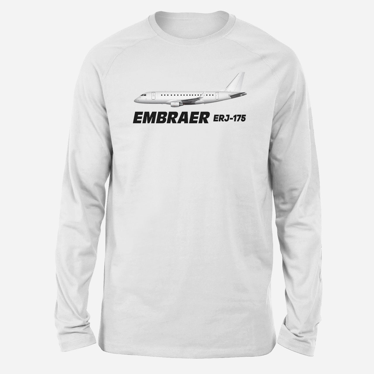 The Embraer ERJ-175 Designed Long-Sleeve T-Shirts