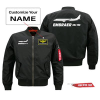 Thumbnail for The Embraer ERJ-190 Designed Pilot Jackets (Customizable)