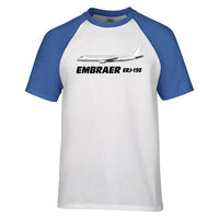 Thumbnail for The Embraer ERJ-190 Designed Raglan T-Shirts