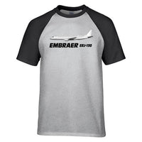 Thumbnail for The Embraer ERJ-190 Designed Raglan T-Shirts
