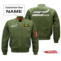 Thumbnail for The Embraer ERJ-190 Designed Pilot Jackets (Customizable)