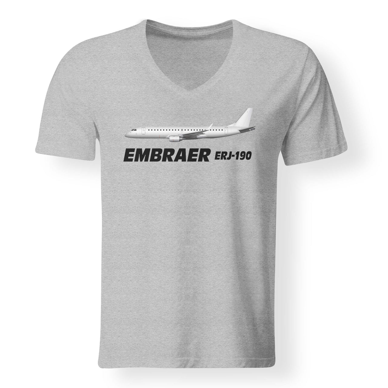 The Embraer ERJ-190 Designed V-Neck T-Shirts