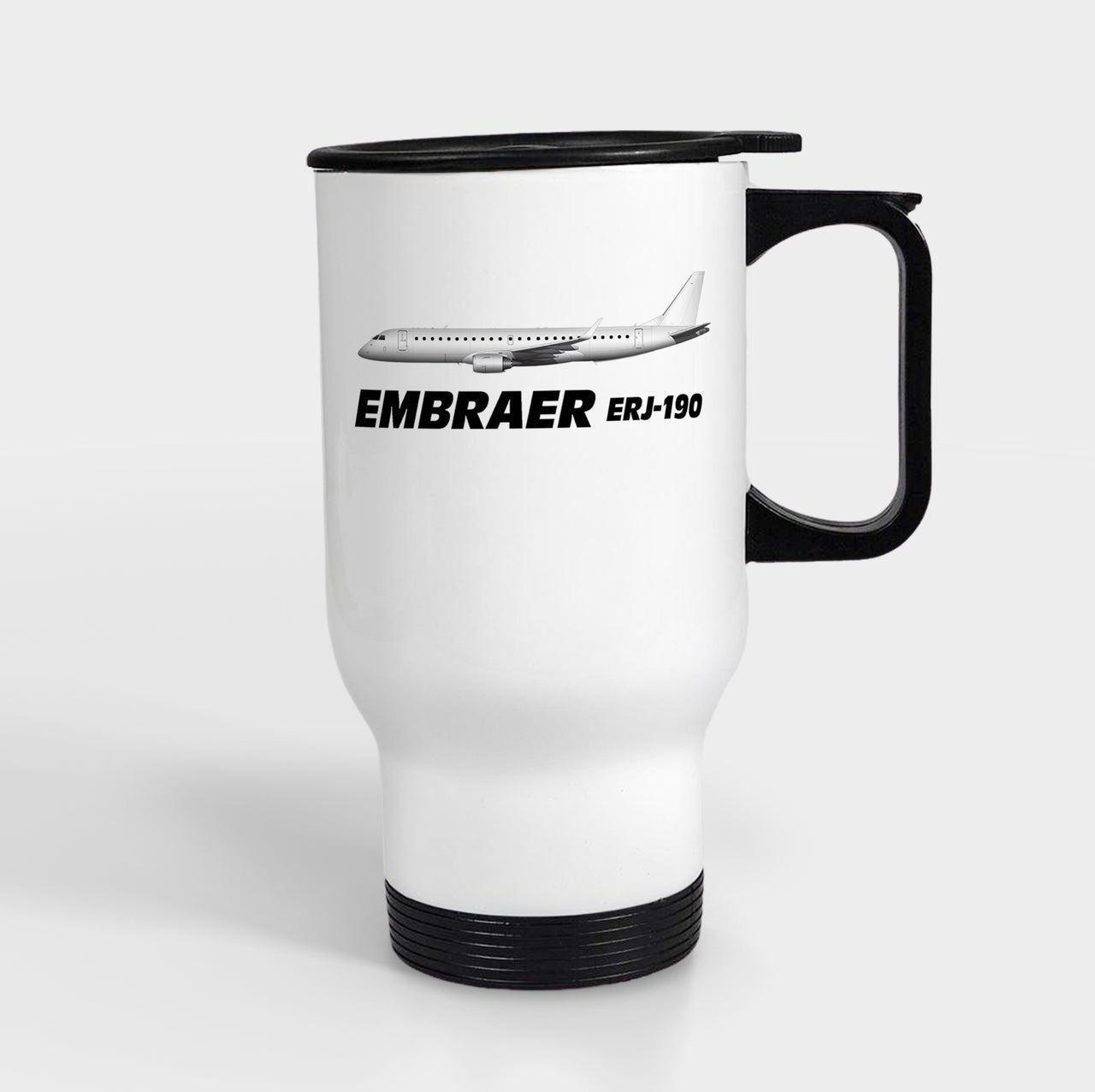 The Embraer ERJ-190 Designed Travel Mugs (With Holder)