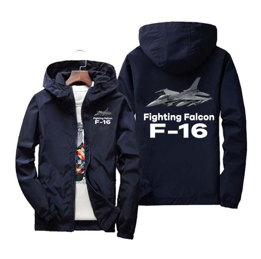 The Fighting Falcon F16 Designed Windbreaker Jackets