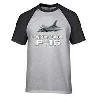 Thumbnail for The Fighting Falcon F16 Designed Raglan T-Shirts