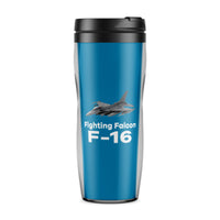 Thumbnail for The Fighting Falcon F16 Designed Travel Mugs