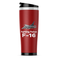 Thumbnail for The Fighting Falcon F16 Designed Travel Mugs