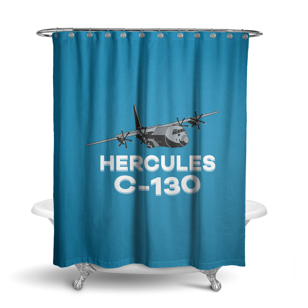 The Hercules C130 Designed Shower Curtains