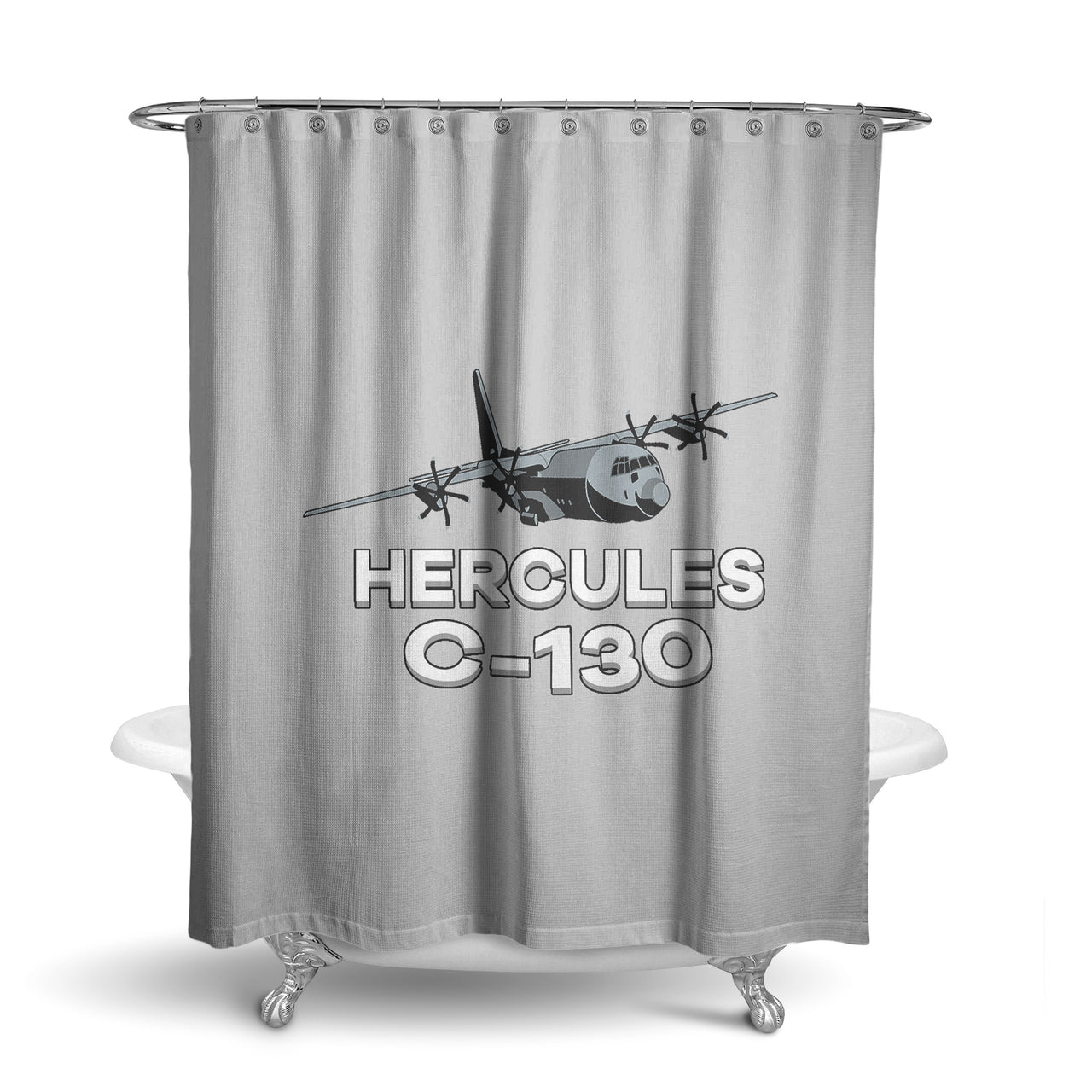 The Hercules C130 Designed Shower Curtains