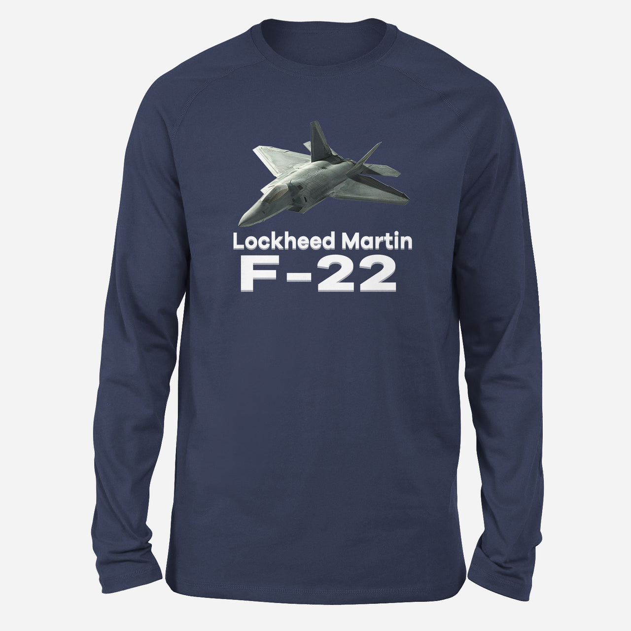 The Lockheed Martin F22 Designed Long-Sleeve T-Shirts