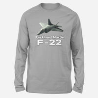 Thumbnail for The Lockheed Martin F22 Designed Long-Sleeve T-Shirts