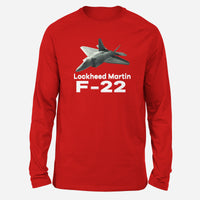 Thumbnail for The Lockheed Martin F22 Designed Long-Sleeve T-Shirts