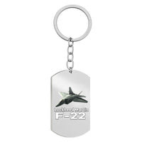 Thumbnail for The Lockheed Martin F22 Designed Stainless Steel Key Chains (Double Side)