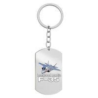 Thumbnail for The Lockheed Martin F35 Designed Stainless Steel Key Chains (Double Side)