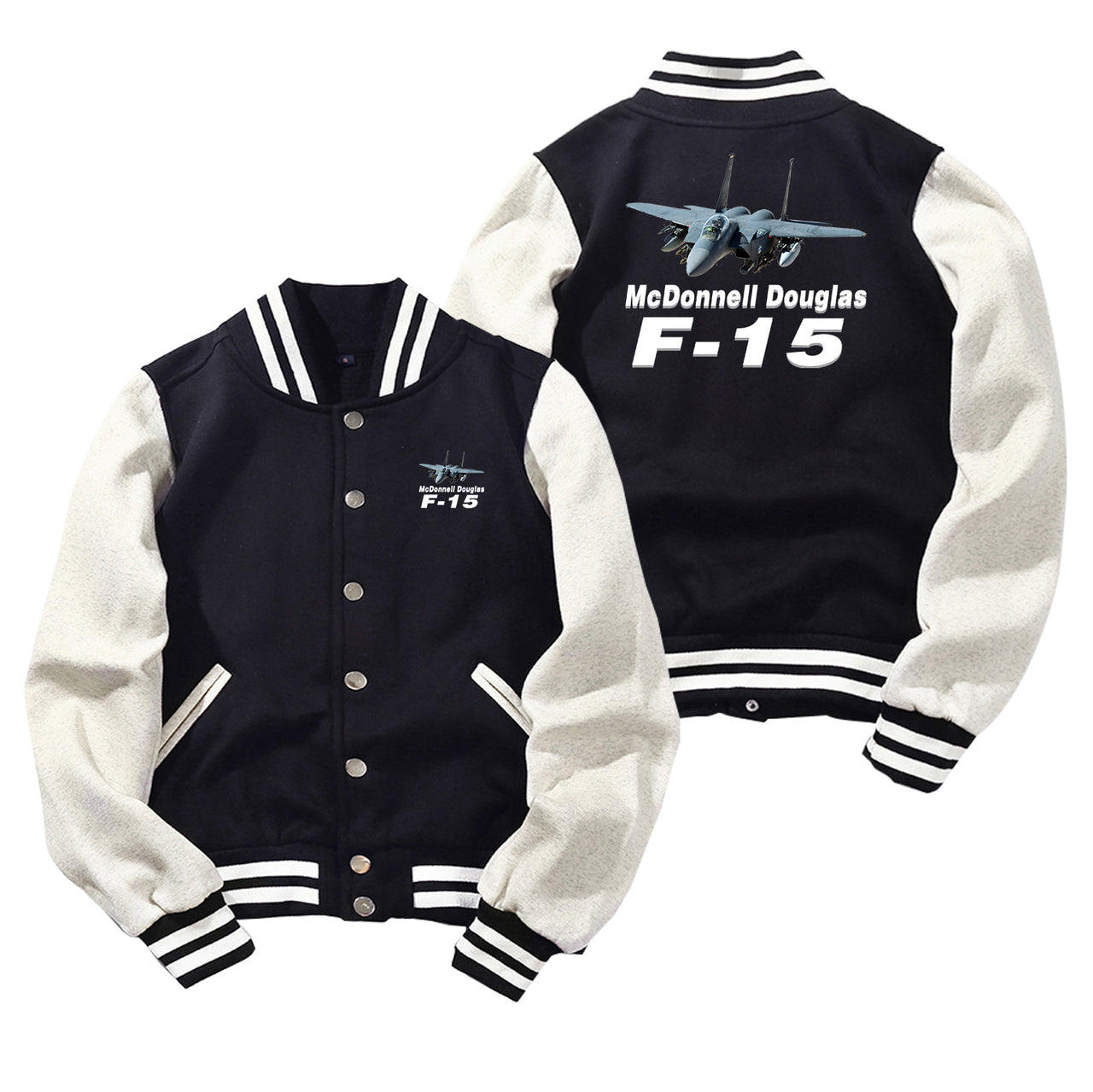 The McDonnell Douglas F15 Designed Baseball Style Jackets