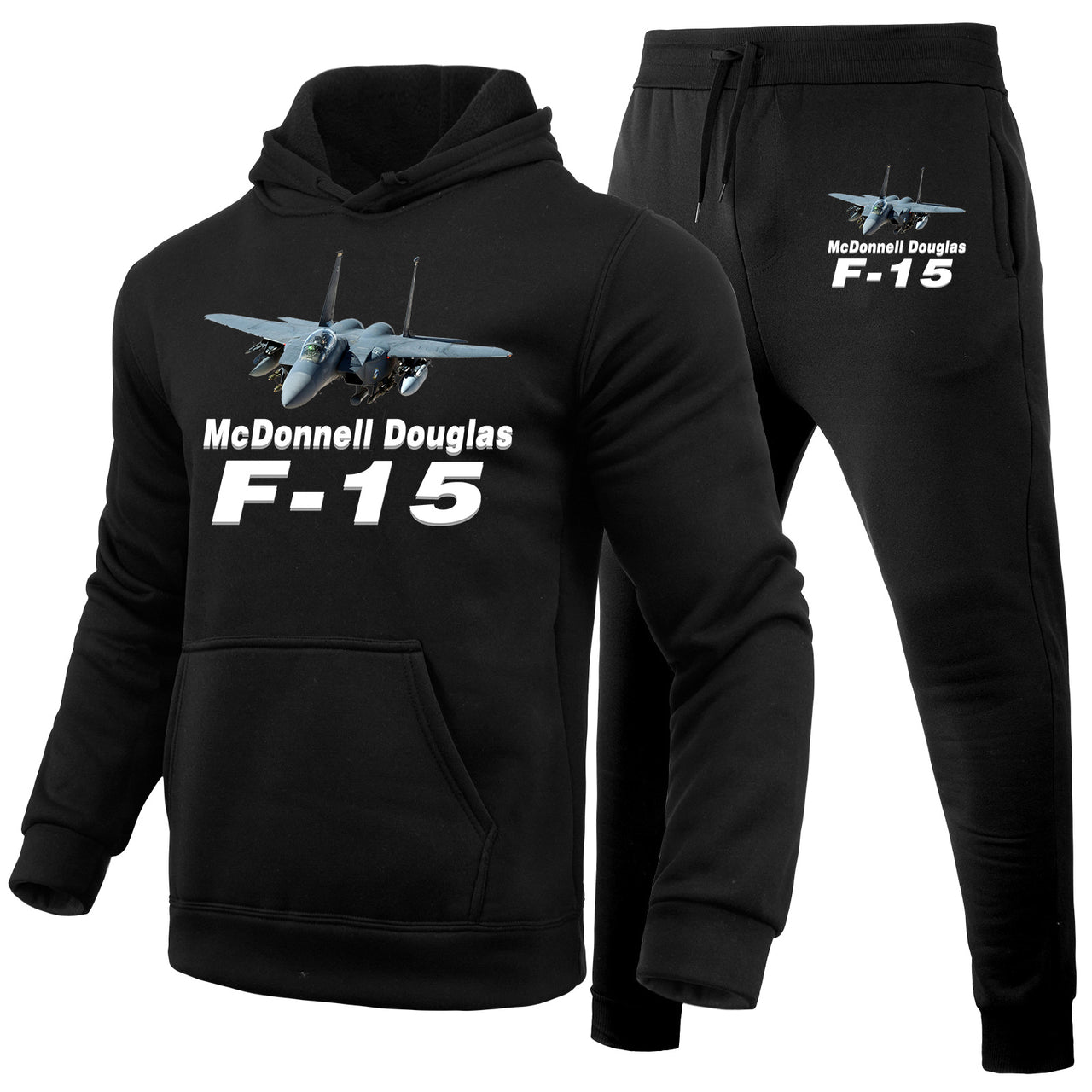 The McDonnell Douglas F15 Designed Hoodies & Sweatpants Set